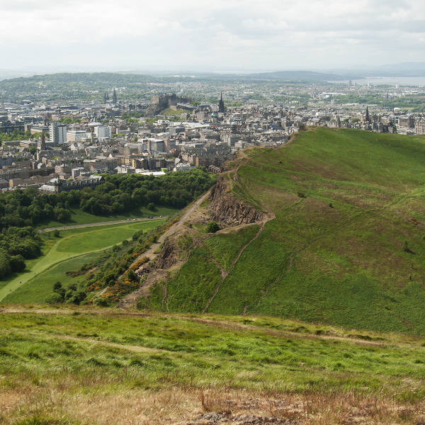 View from Arthurs Seat Edinburgh