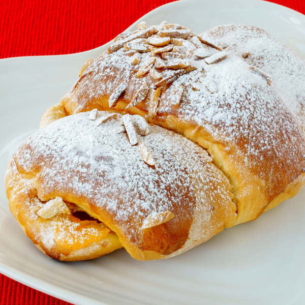 Portuguese Croissant with Custard Filling